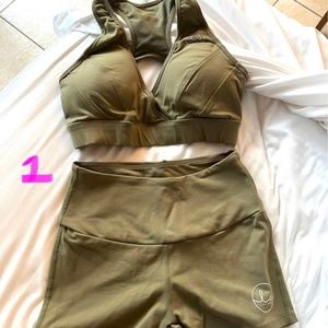 Ryderwear scrunch shorts and bra